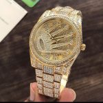 Rolex logo Sakri Full Daimand (Golden)