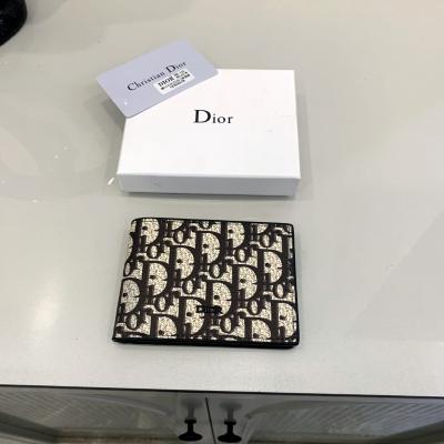 CHRISTIAN DIOR Oblique Compact Wallet Black