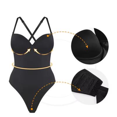 Prayger Thong Shaper Padded Bra Lifter Corset Backless Underwear Slimming Waist Bodysuits