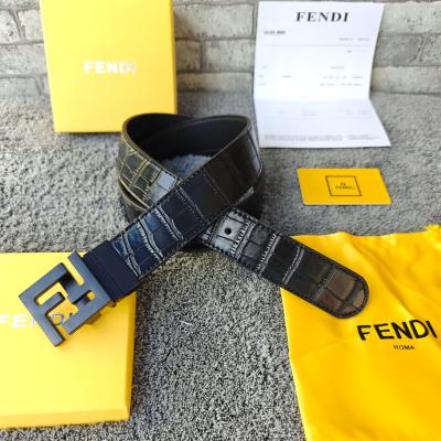 FF Belt Leather Black | Fendi