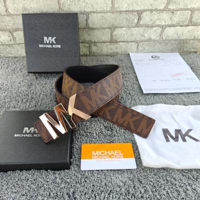 Reversible Logo and Leather Belt | Michael Kors Canada